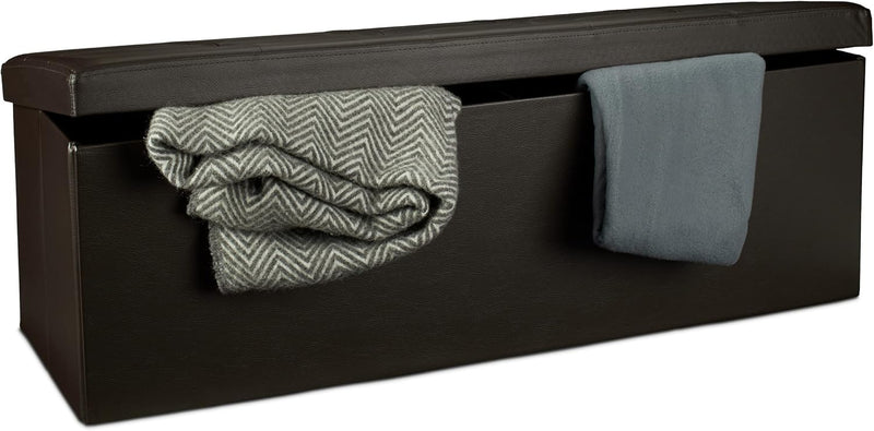 Folding Storage Ottoman Xl