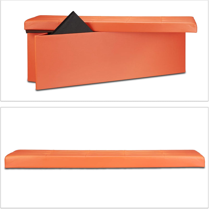 Folding Storage Ottoman Xl