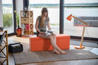 Folding Storage Ottoman Xl