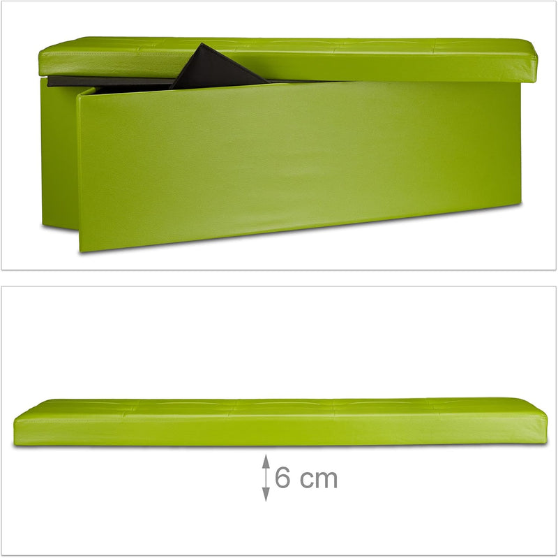 Folding Storage Ottoman Xl