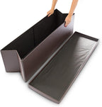 Folding Storage Ottoman Xl