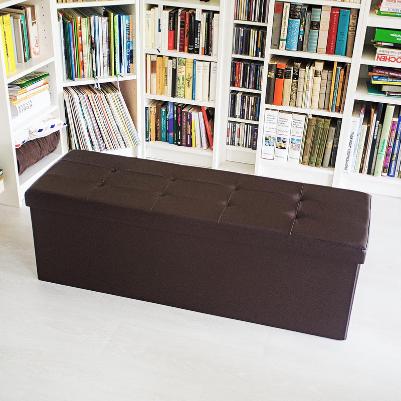 Folding Storage Ottoman Xl