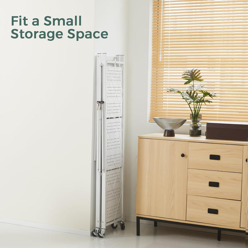 Folding Storage Shelves 5 Tiers Metal Shelving Units
