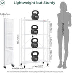Folding Storage Shelves 5 Tiers Metal Shelving Units