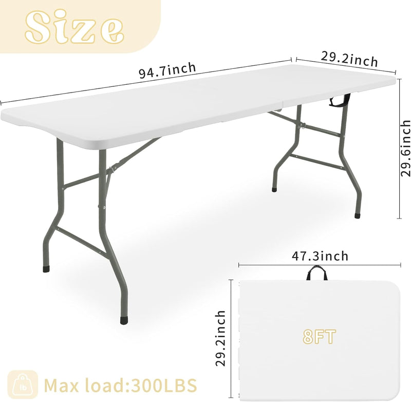 Folding Table 8FT Camping