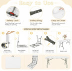 Folding Table 8FT Camping
