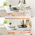 Folding Table with Monitor Stand Foldable Computer Desk