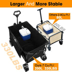 Folding Trolley Cart 200L Collapsible Wagon 330 Lbs