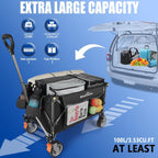 Folding Trolley Cart 200L Collapsible Wagon 330 Lbs