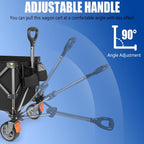Folding Trolley Cart 200L Collapsible Wagon 330 Lbs
