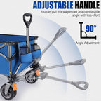 Folding Trolley Cart 200L Collapsible Wagon 330 Lbs