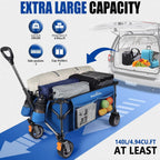 Folding Trolley Cart 200L Collapsible Wagon 330 Lbs
