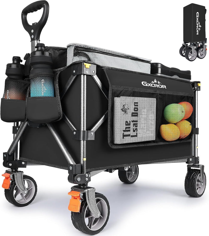 Folding Trolley Cart 200L Collapsible Wagon 330 Lbs