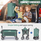Folding Trolley Cart 200L Collapsible Wagon 330 Lbs