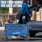 Folding Trolley Cart 200L Collapsible Wagon 330 Lbs