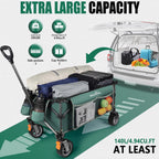 Folding Trolley Cart 200L Collapsible Wagon 330 Lbs
