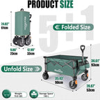 Folding Trolley Cart 200L Collapsible Wagon 330 Lbs