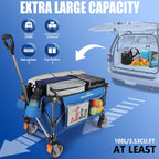 Folding Trolley Cart 200L Collapsible Wagon 330 Lbs