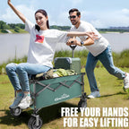 Folding Trolley Cart 200L Collapsible Wagon 330 Lbs