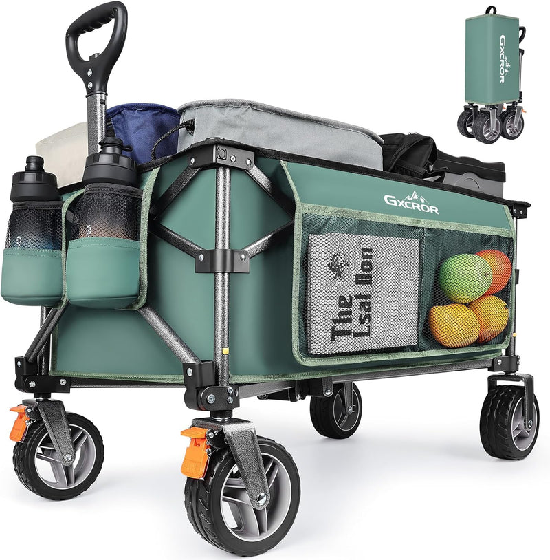 Folding Trolley Cart 200L Collapsible Wagon 330 Lbs