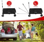 Folding Trolley on Wheels Table Top Cart