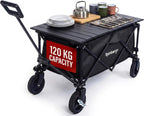 Folding Trolley on Wheels Table Top Cart