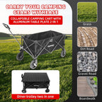 Folding Trolley on Wheels Table Top Cart