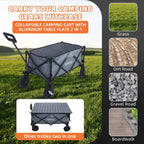 Folding Trolley on Wheels Table Top Cart