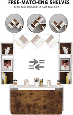 Folding Wall Mounted Drop Leaf Table Foldable Desk