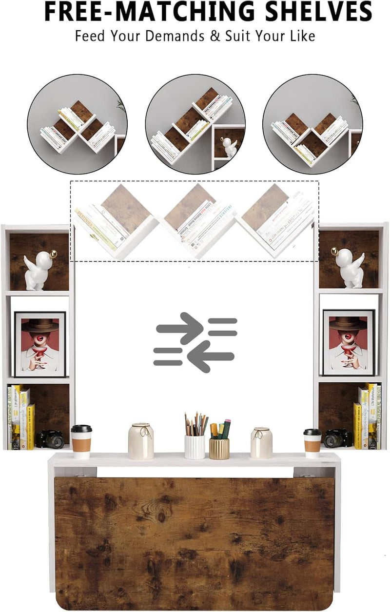 Folding Wall Mounted Drop Leaf Table Foldable Desk