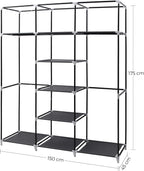 Folding Wardrobe Fabric Cabinet Foldable Coat Rack