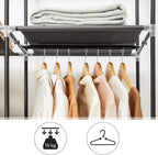 Folding Wardrobe Fabric Cabinet Foldable Coat Rack