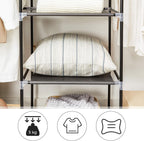 Folding Wardrobe Fabric Cabinet Foldable Coat Rack