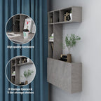 Folding Wooden Wall Mounted Drop Leaf Table Space