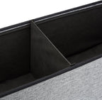 Folding Xl Storage Ottoman with Seat Back 73