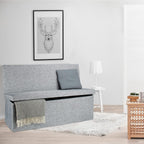 Folding Xl Storage Ottoman with Seat Back 73