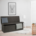Folding Xl Storage Ottoman with Seat Back 73