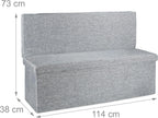 Folding Xl Storage Ottoman with Seat Back 73