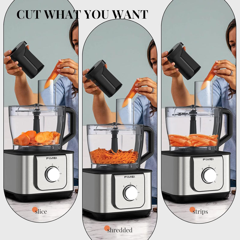 Multifunctional Food Processor 1100W 3.2L Chopper 1.5L Blender