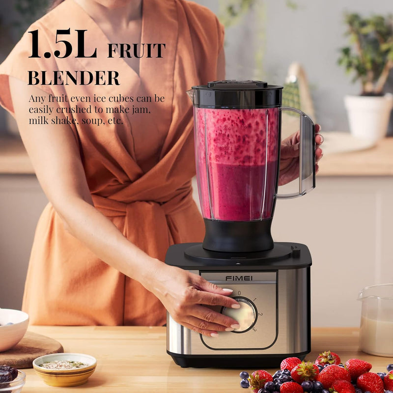 Multifunctional Food Processor 1100W 3.2L Chopper 1.5L Blender