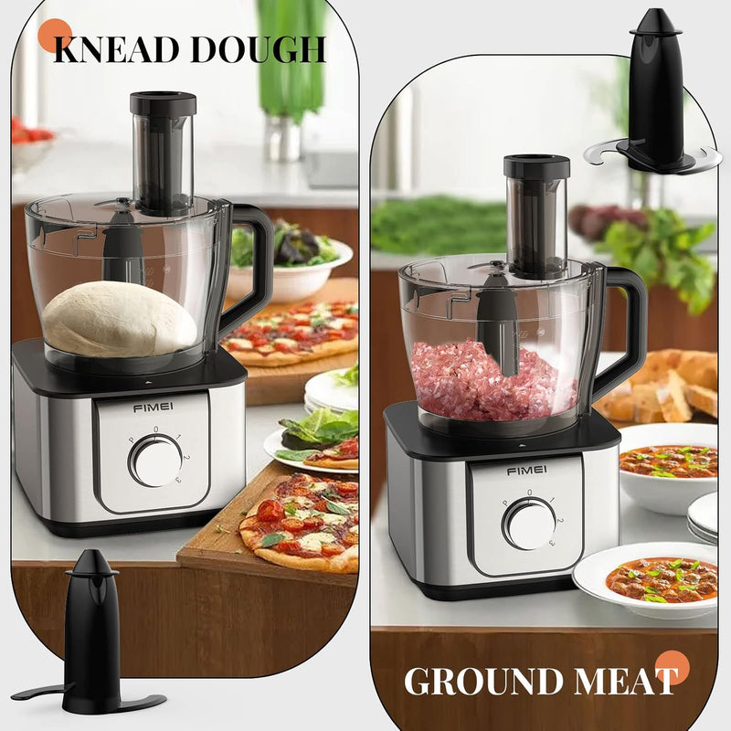 Multifunctional Food Processor 1100W 3.2L Chopper 1.5L Blender