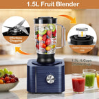 Food Processor 11-In-1 and Blender with Chopping Blending