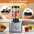 Food Processor 11-In-1 and Blender with Chopping Blending