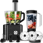 Food Processor 11-In-1 and Blender with Chopping Blending