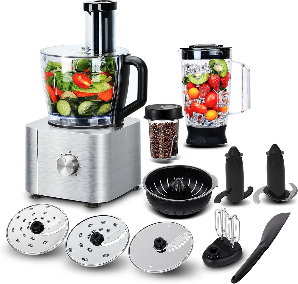 Food Processor 11-In-1 and Blender with Chopping Blending