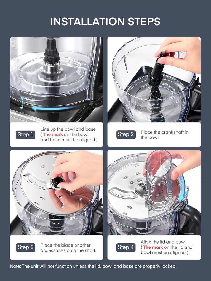 Food Processor and Blender 1100W