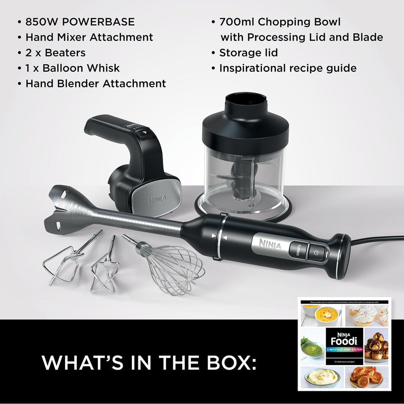 Foodi 2-In-1 Hand Blender Mixer Food Processor