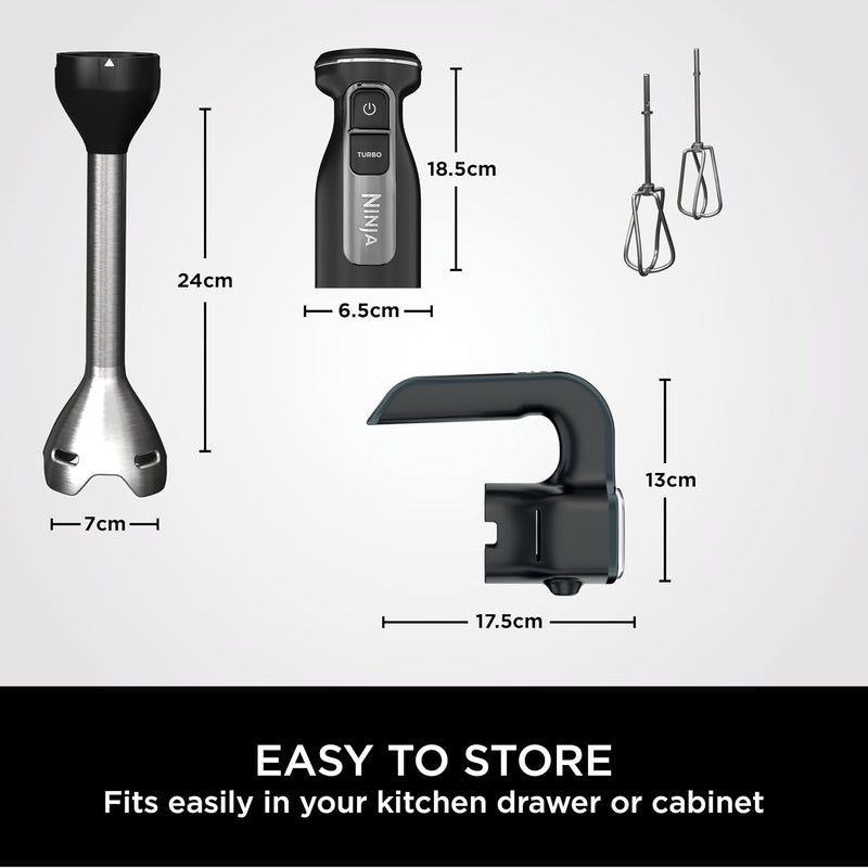 Foodi 2-In-1 Hand Blender Mixer Food Processor