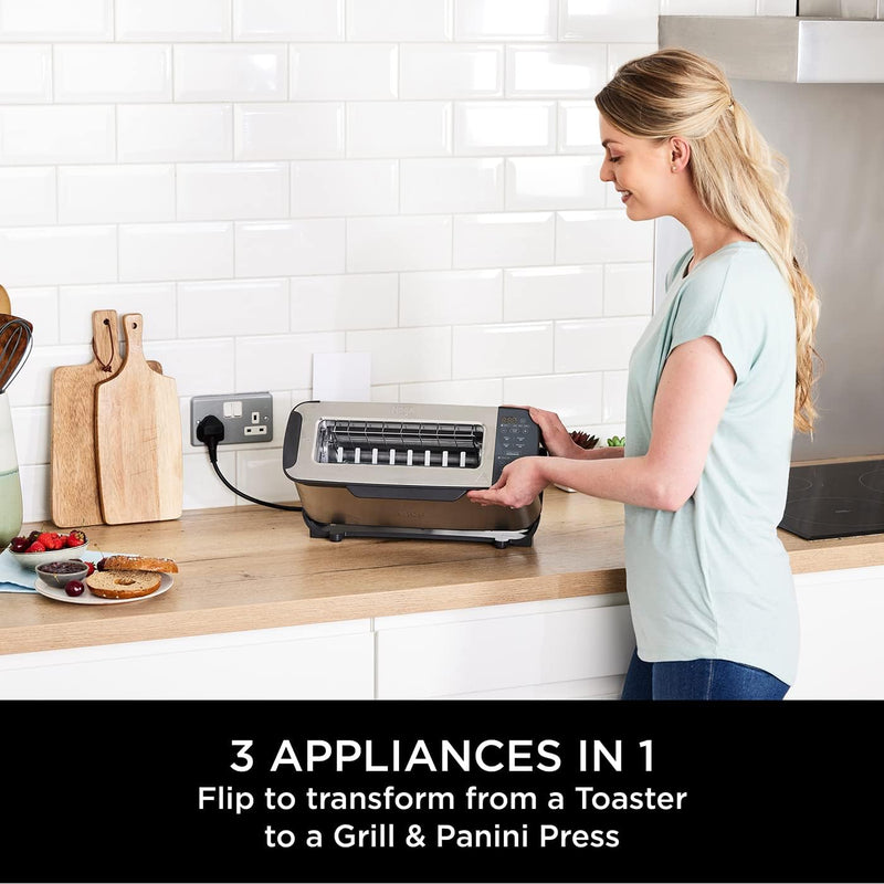 Foodi 3-In-1 Toaster Grill and Panini Press Stone
