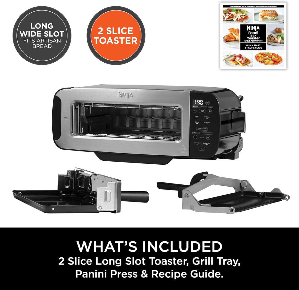 Foodi 3-In-1 Toaster Grill and Panini Press Stone